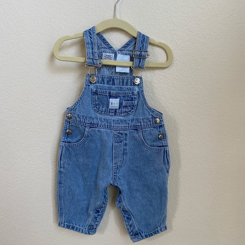 Vintage Denim Overalls 6-9 Mo